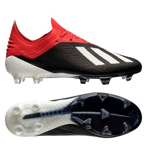 adidas x 18+ voetbalschoenen fg zwart wit rood|adidas X .